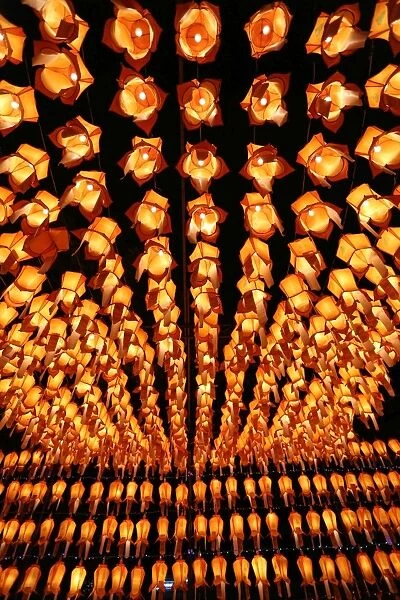 Loy Krathong Decorations and lanterns, Chiang Mai, Thailand