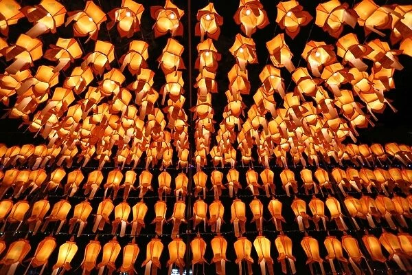 Loy Krathong Decorations and lanterns, Chiang Mai, Thailand