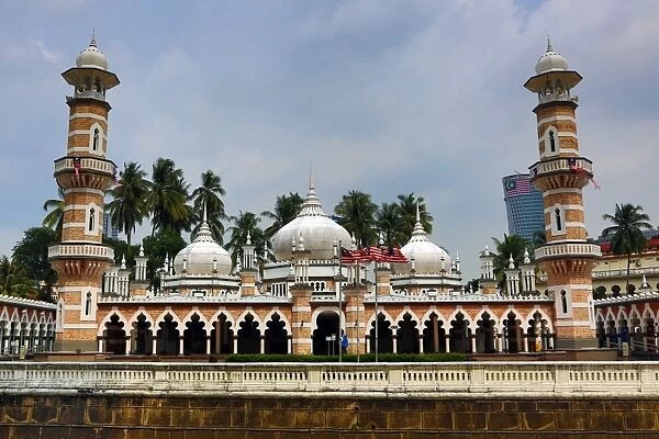 Masjid Jamek, the Jamed Mosque, in Kuala Lumpur, Malaysia