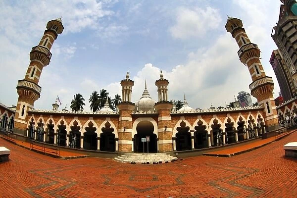 Masjid Jamek, the Jamed Mosque, in Kuala Lumpur, Malaysia