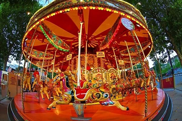 Merrygoround carousel on the Southbank, London, England