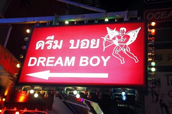 Neon signs of Soi Twilight in Bangkok, Thailand