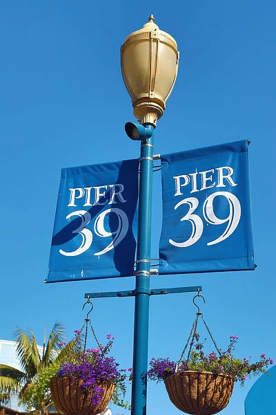 Pier 39 flags in San Franciso, California, USA