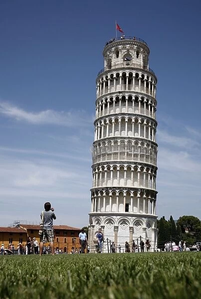 Pisa, Italy. The Leaning Tower of Pisa in the Piazza del Duomo