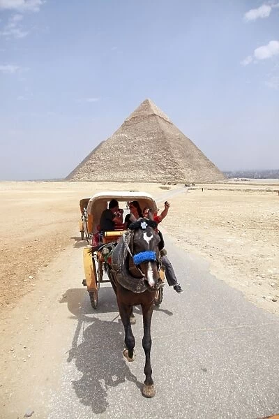 The Pyramids of Giza in Cairo, Egypt