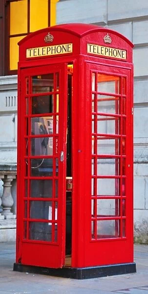 Red London Telephone Box in London