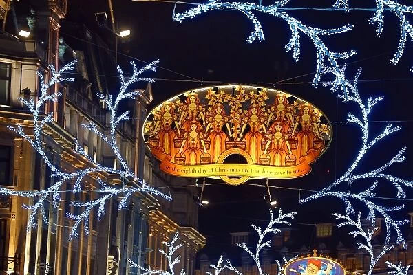 Regent Street Christmas Lights switched on, London, England