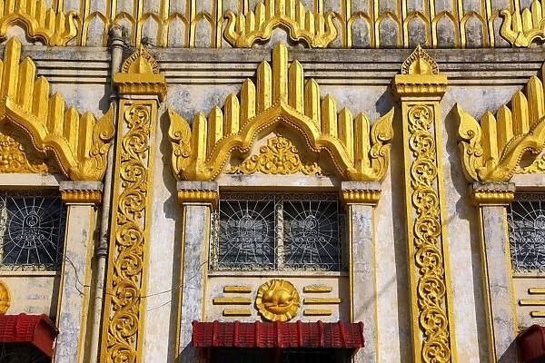Roof decorations of Botahtaung Pagoda, Yangon, Myanmar
