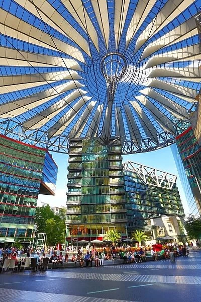 Roof of the Sony Centre in Potsdamer Platz in Berlin, Germany