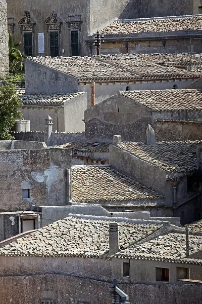 The rooftops of Erice, Sicily, Italy