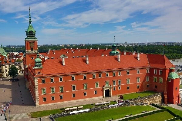 The Royal Castle in Castle Square in Warsaw, Poland
