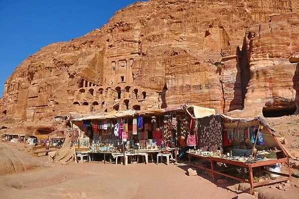 The Royal Tombs in the rock city of Petra, Jordan
