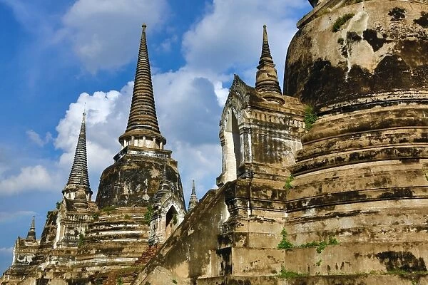 Ruins of the chedis of Wat Phra Si Sanphet Temple, Ayutthaya, Thailand