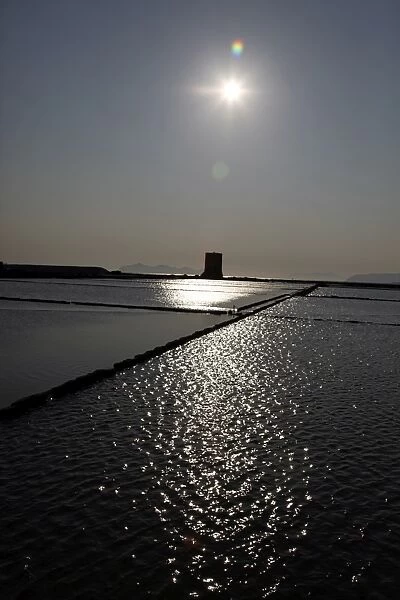 Salt Pans in Trapani, Sicily, Italy