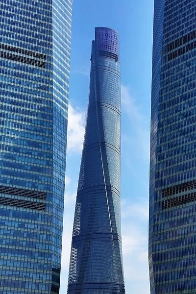 The Shanghai Central Tower skyscraper building in Luijiazui, Pudong, Shanghai, China