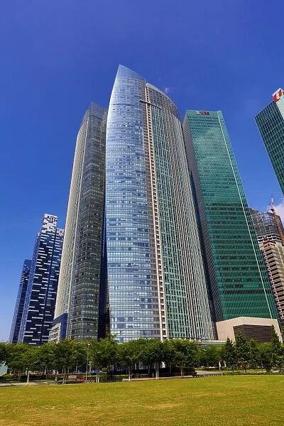 Singapore city skyline skyscrapers and office blocks, Republic of Singapore