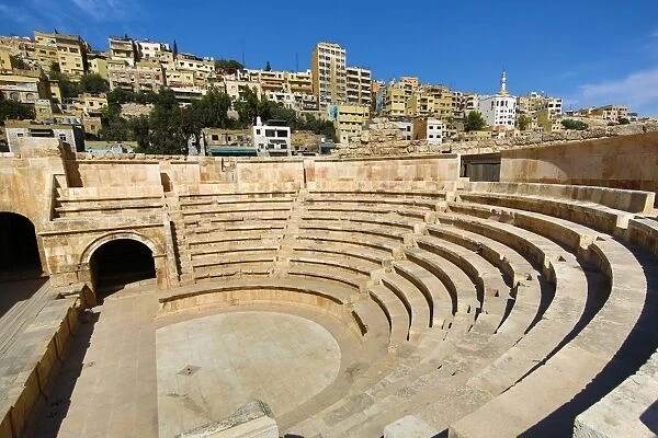 Small amphitheatre on the Hashemite Plaza in the Old City, Amman, Jordan