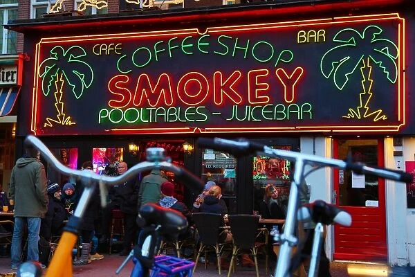 Smokey Coffeeshop in Amsterdam, Holland
