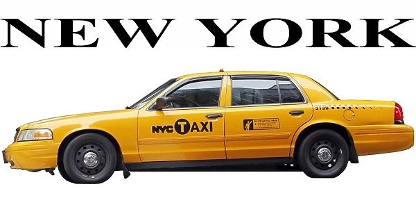 Taxi　Art　Prints,　New　Wall　Yellow　Photos,　Cab　Framed　York　as　available　Souvenir　Gifts　and　Photo