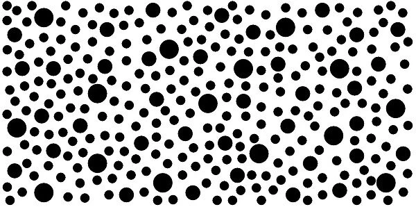Spot mug covered in black and white spots and circles