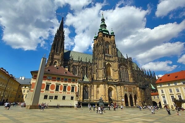 St. Vitus Cathedral, in the Prague Castle Complex in Prague, Czech Republic