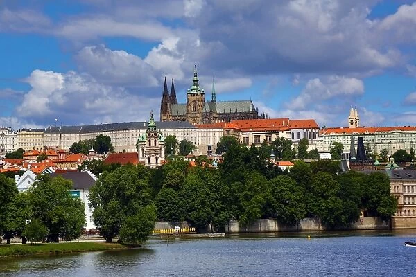 St. Vitus Cathedral and Prague Castle in Prague, Czech Republic
