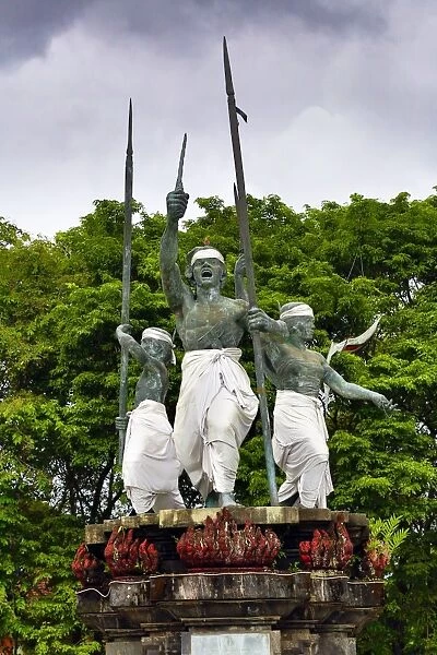 Statue in Puputan Badung Field, Denpasar, Bali, Indonesia