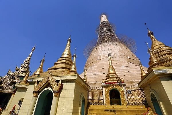 Stupa of Sule Pagoda, Yangon, Myanmar