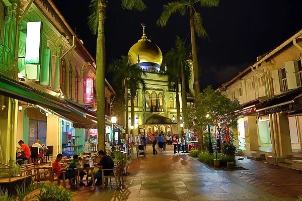 The Sultan Mosque in Little India in Singapore, Republic of Singapore