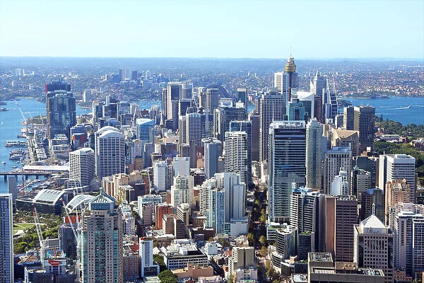 Sydney city skyline and Central Business District, Sydney, New South Wales, Australia