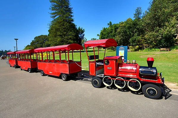 Tourist train in the Royal Botanic Gardens, Sydney, New South Wales, Australia