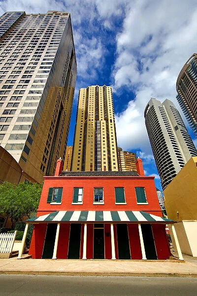 Traditional old buildings and skyscrapers, Sydney, New South Wales, Australia