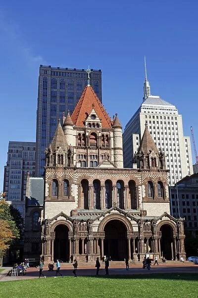 Trinity Church in Copley Square, Boston, Massachusetts