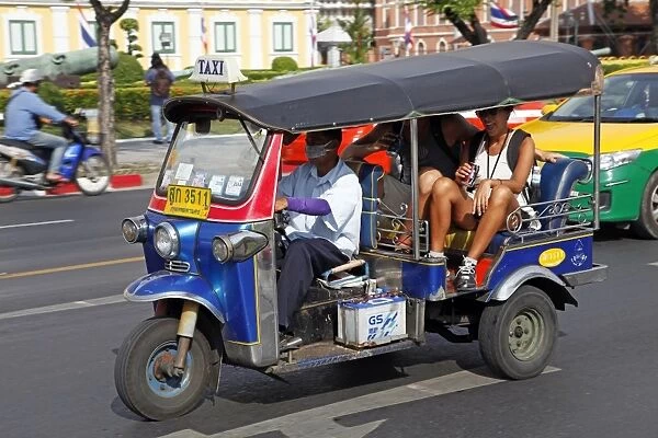 Tuk Tuk taxi transport in Bangkok, Thailand