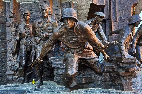 Warsaw Uprising Monument (Pomnik Powstania Warszawskiego) in Plac Krasi?skich in Warsaw, Poland