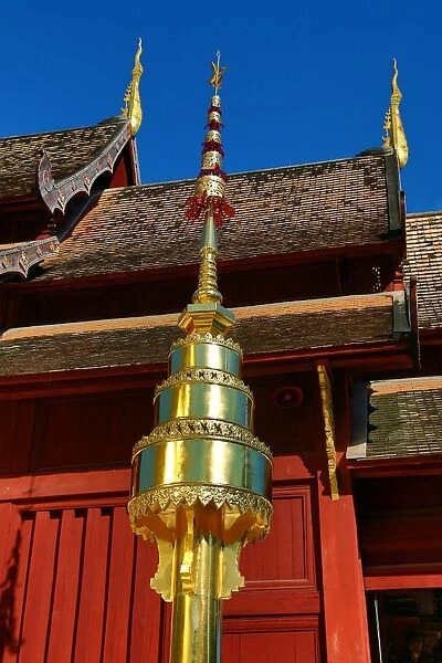 Wat Phra Singh Temple in Chiang Mai, Thailand
