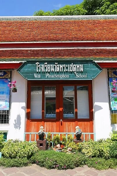 Wat Phrachetuphon School building at Wat Pho temple, Bangkok, Thailand