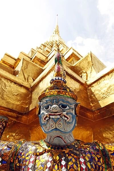 Yaksha Demon Statue at the Grand Palace Complex, Wat Phra Kaew, Bangkok