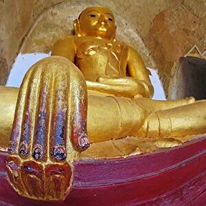 Buddha statue inside Gawdawpalin Temple Pagoda in Old Bagan, Bagan, Myanmar (Burma)
