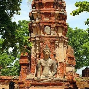 Buddha Statue, Wat Mahathat, Ayutthaya, Thailand