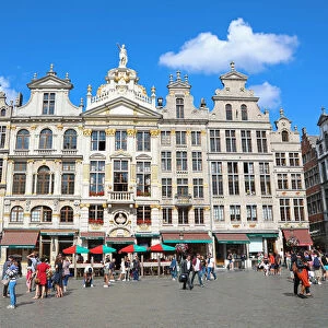 Buildings in the Grand Place or Grote Markt, Brussels, Belgium