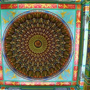 Ceiling decorations on the Thean Hou Chinese Temple, Kuala Lumpur, Malaysia