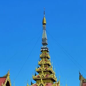 The Centre of the Universe in the Royal Mandalay Palace, Mandalay, Myanmar (Burma)