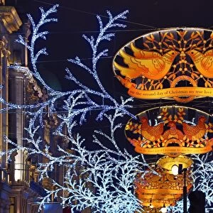 Christmas Lights and decorations on Regent Street in London