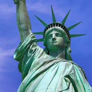 Close up of the Statue of Liberty, New York City, New York, USA