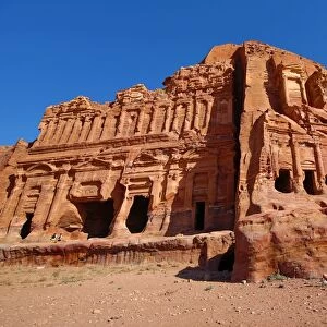 The Corinthian Tomb and the Palace Tomb of the Royal Tombs in the rock city of Petra