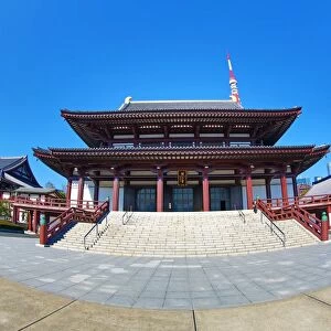 Daiden (Hondo) the main hall of Zojoji Temple in Tokyo, Japan