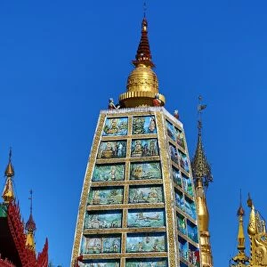 Decorations at the Shwedagon Pagoda, Yangon, Myanmar