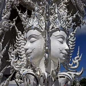Face decoration at Wat Rong Khun, The White Temple, Buddhist Temple, Chiang Rai, Thailand