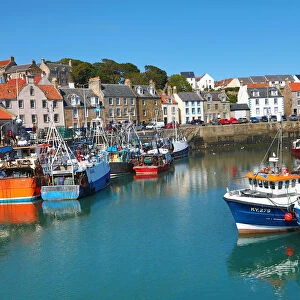 Fishing Boats in Pittenweem Harbour, Fife, Scotland